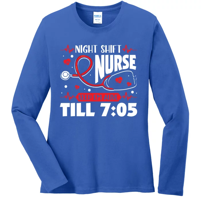 Night Shift Nurse Keep Em Alive Night Shift Nurse Gift Ladies Long Sleeve Shirt