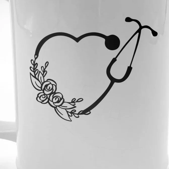 Nurse Stethoscope Nurse Medical Gift Front & Back Beer Stein