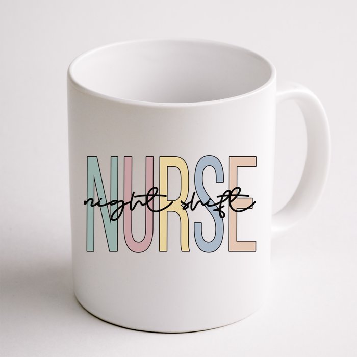 Night Shift Nurse Boho Night Shift Nursing Gift Front & Back Coffee Mug