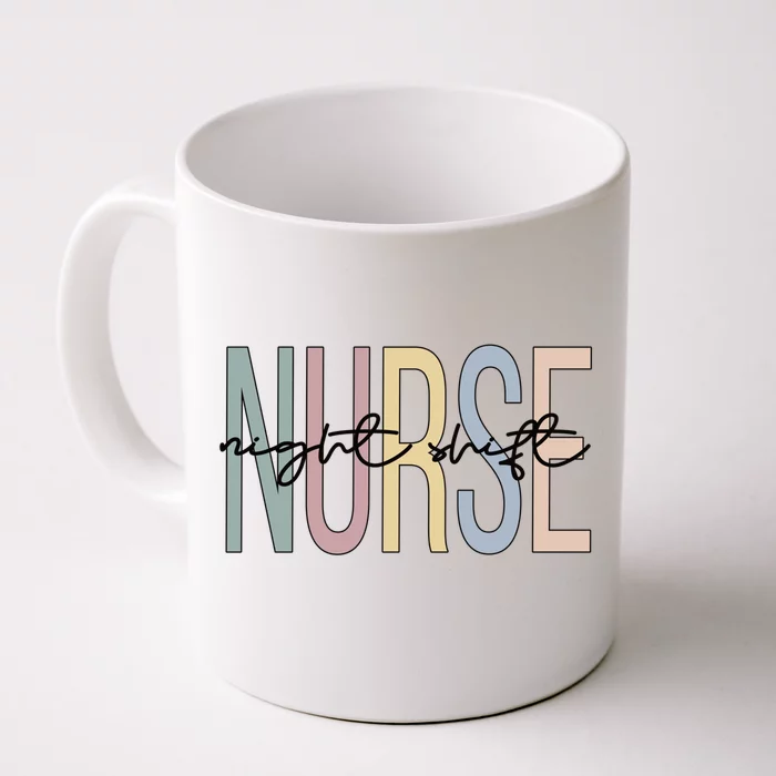 Night Shift Nurse Boho Night Shift Nursing Gift Front & Back Coffee Mug