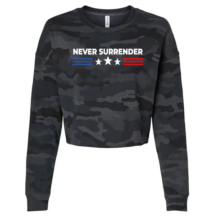 Never Surrender Never Surrender Cropped Pullover Crew