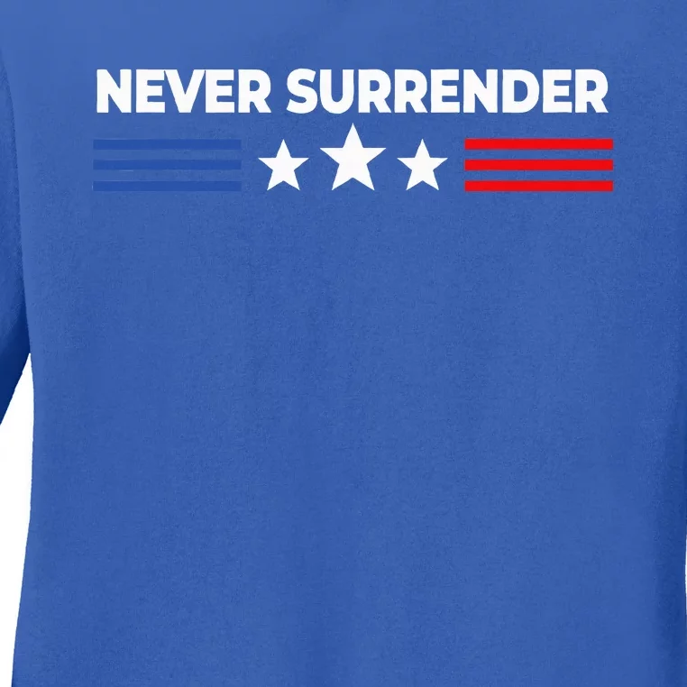 Never Surrender Never Surrender Ladies Long Sleeve Shirt