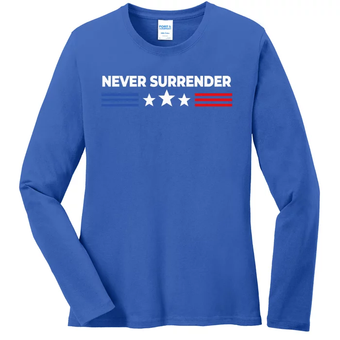 Never Surrender Never Surrender Ladies Long Sleeve Shirt