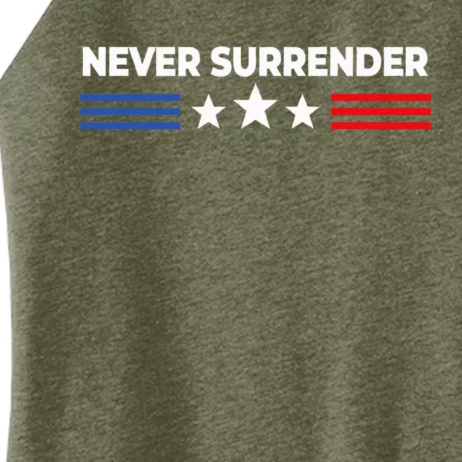 Never Surrender Never Surrender Women’s Perfect Tri Rocker Tank