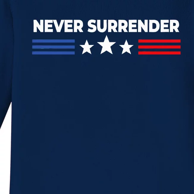 Never Surrender Never Surrender Baby Long Sleeve Bodysuit