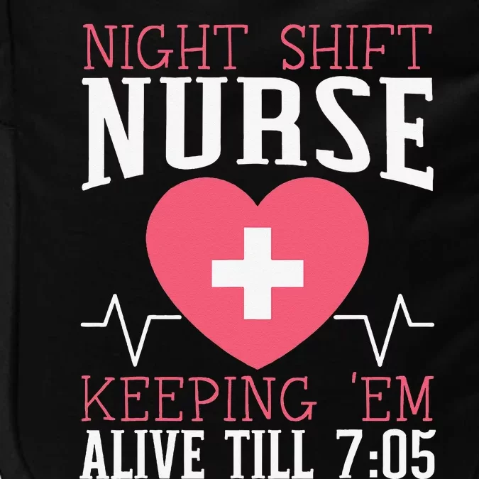 Night Shift Nurse Graveyard Shift Worker Employee Impact Tech Backpack