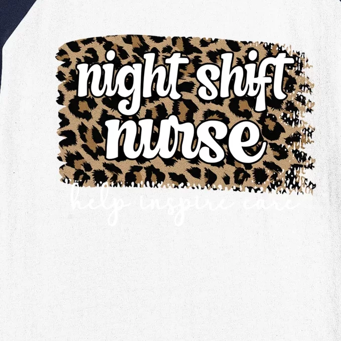 Night Shift Nurse Appreciation Night Shift Nursing Funny Gift Baseball Sleeve Shirt