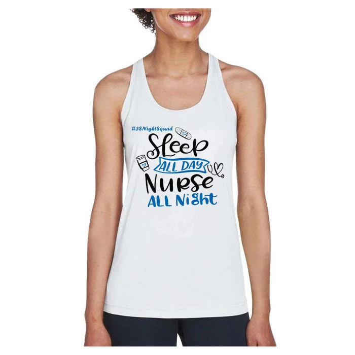 Night Shift Nurse 3S Variant Women's Racerback Tank