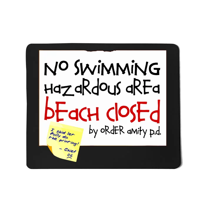 No Swimming Mousepad