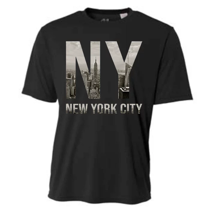 Nyc Skylines New York City That Never Sleeps Cooling Performance Crew T-Shirt