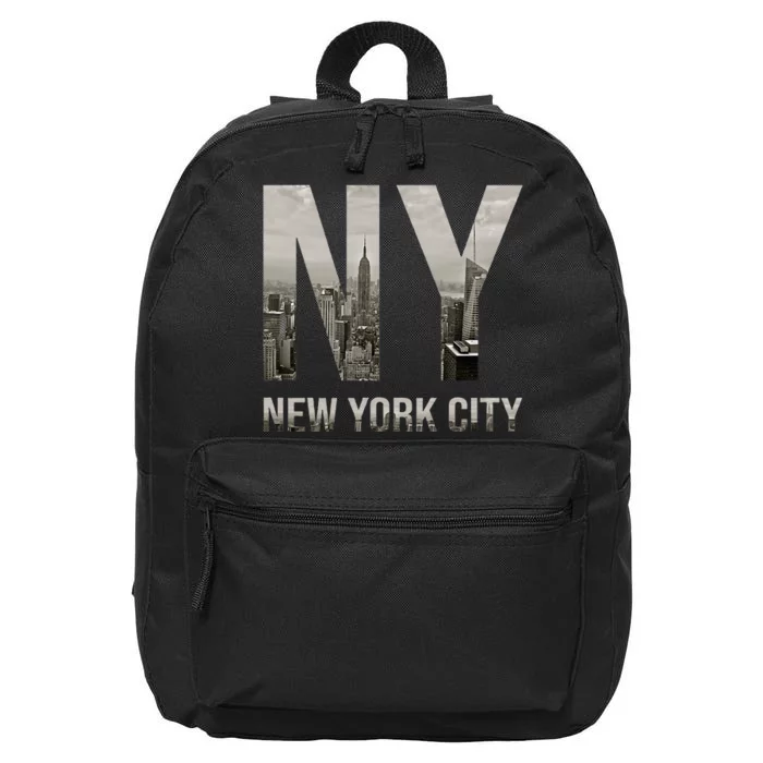 Nyc Skylines New York City That Never Sleeps 16 in Basic Backpack