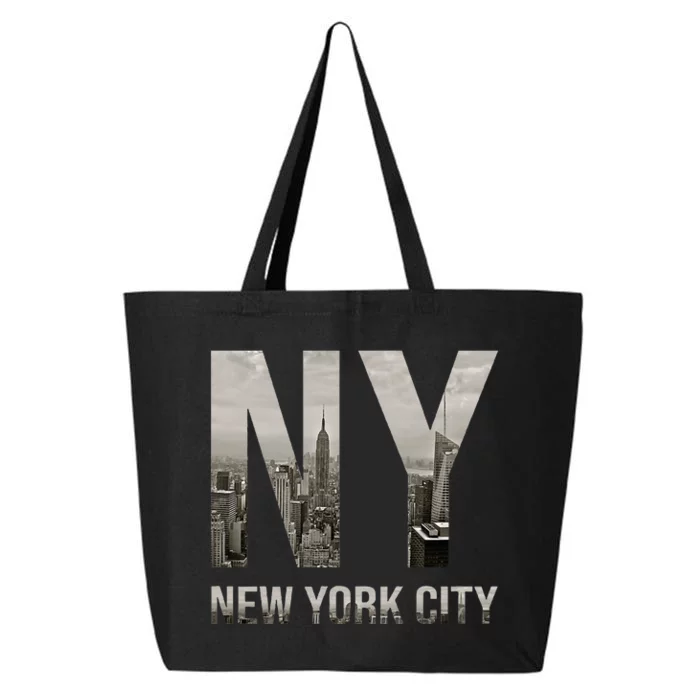 Nyc Skylines New York City That Never Sleeps 25L Jumbo Tote