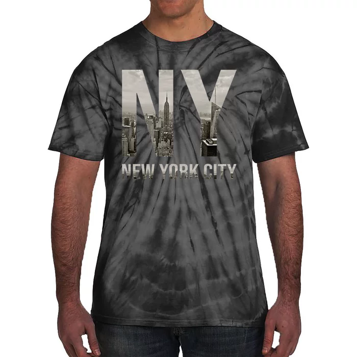 Nyc Skylines New York City That Never Sleeps Tie-Dye T-Shirt