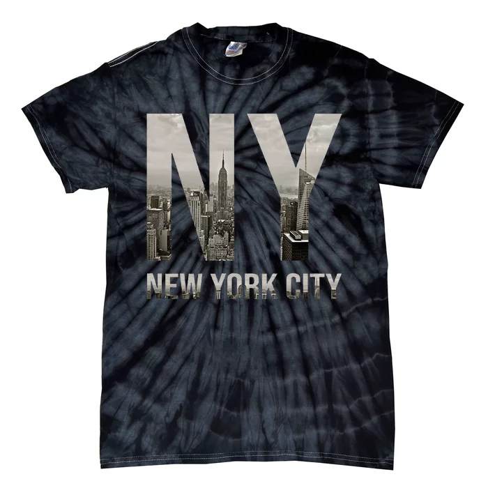 Nyc Skylines New York City That Never Sleeps Tie-Dye T-Shirt