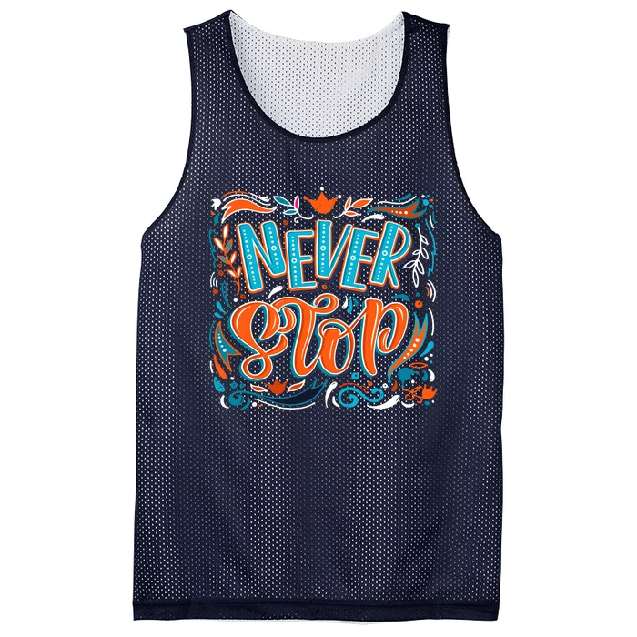 Never Stop Mesh Reversible Basketball Jersey Tank