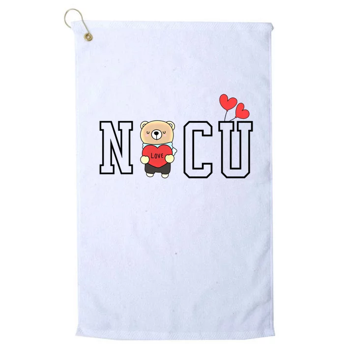 Nicu Squad Nursing Team Valentines Great Gift Platinum Collection Golf Towel