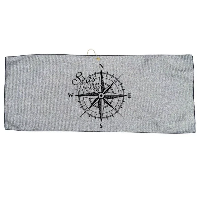 Nautical Sailing Large Microfiber Waffle Golf Towel