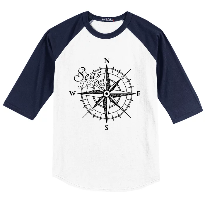 Nautical Sailing Baseball Sleeve Shirt