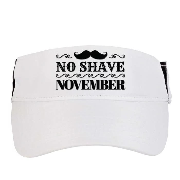 No Shave November Mustache Funny Adult Drive Performance Visor