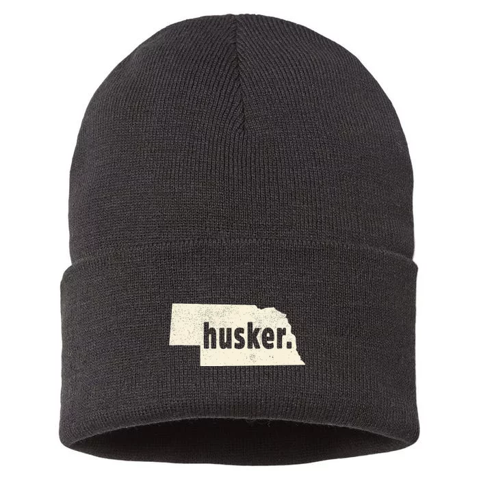 Nebraska State Nickname Husker Sustainable Knit Beanie