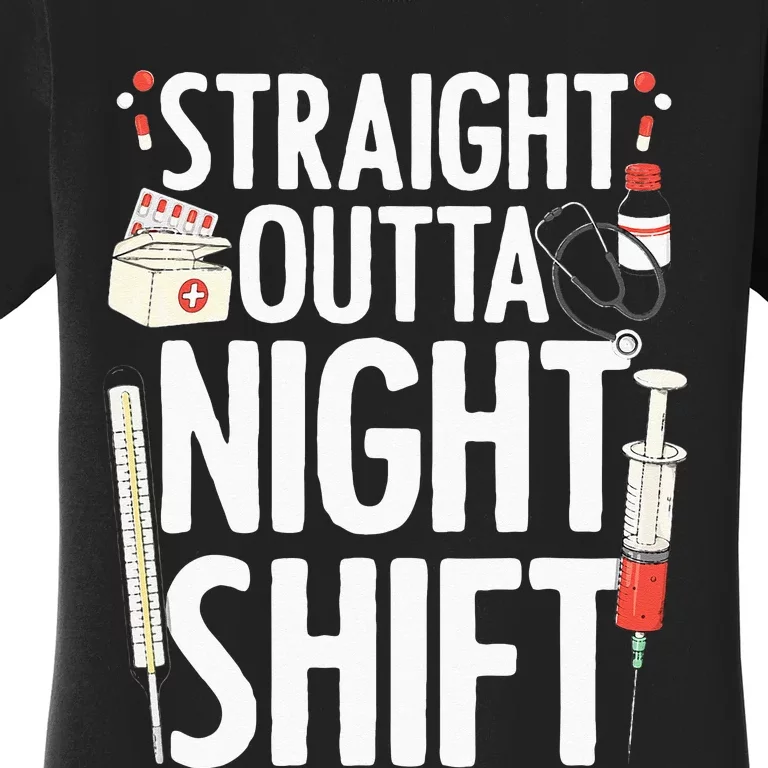 Night Shift Nurse For Men Women Emergency Registered Nurse Women's T-Shirt