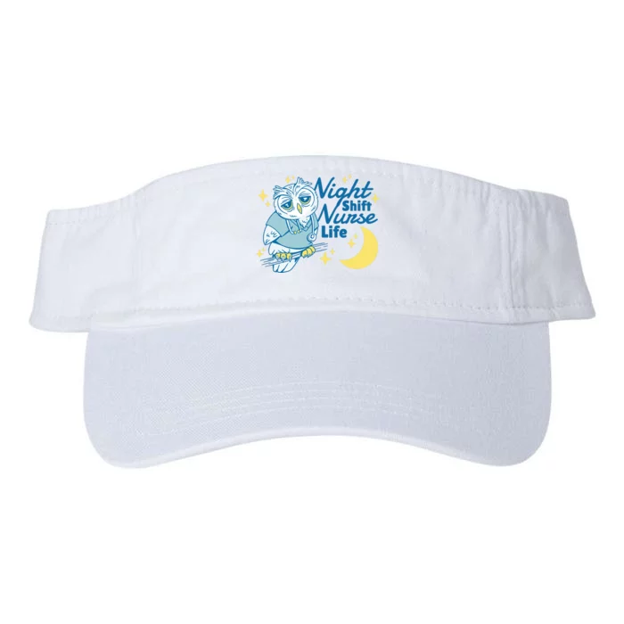 Night Shift Nurse Life Owl Valucap Bio-Washed Visor