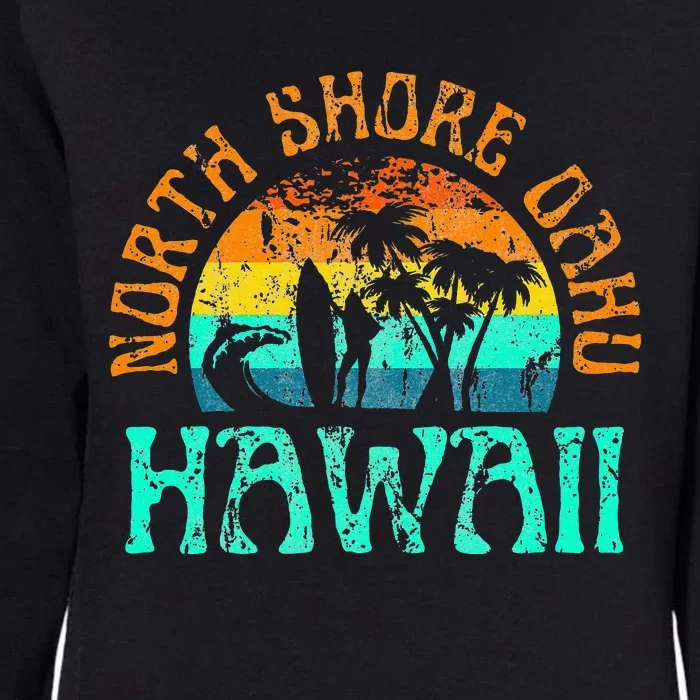 North Shore Oahu Hawaii Surf Beach Surfer Waves Womens California Wash Sweatshirt