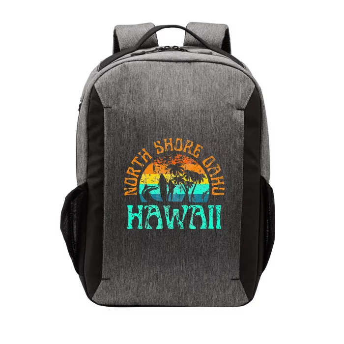 North Shore Oahu Hawaii Surf Beach Surfer Waves Vector Backpack