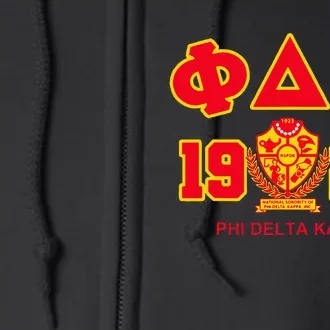 National Sorority Of Phi Delta Kappa Est 1923 Full Zip Hoodie