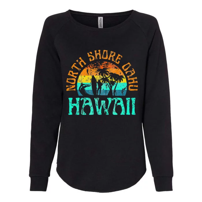 North Shore Oahu Hawaii Surf Beach Surfer Waves Womens California Wash Sweatshirt