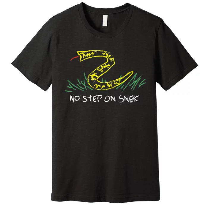 No Step On Gadsden Flag Premium T-Shirt