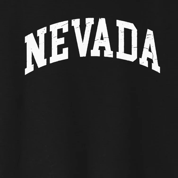 Nevada State Of Nevada Worn Design Classic Women's Crop Top Tee