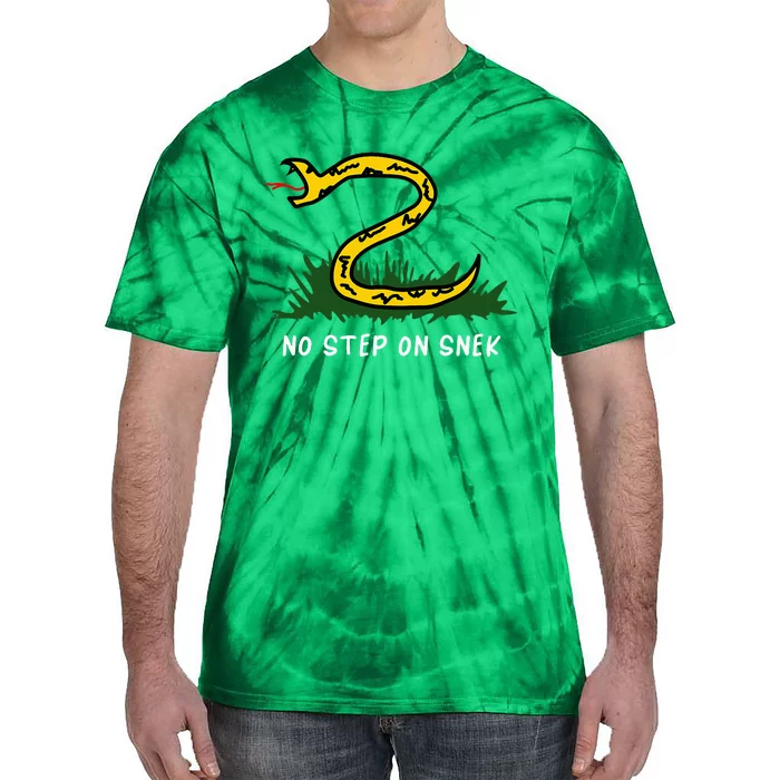 No Step On Funny Parody Meme Tie-Dye T-Shirt