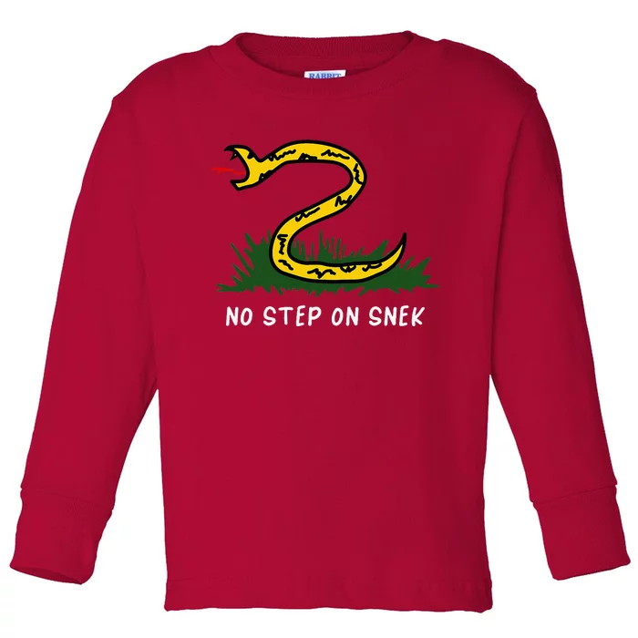 No Step On Funny Parody Meme Toddler Long Sleeve Shirt