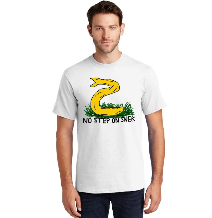 No Step On S.N.E.K Funny Bad Drawing Snake Parody Tall T-Shirt