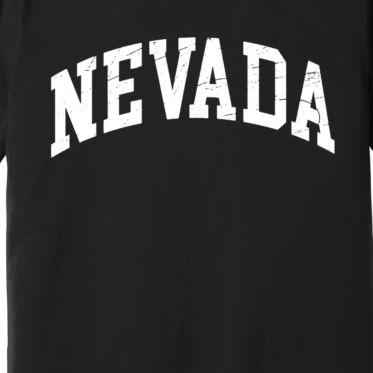 Nevada State Of Nevada Worn Design Print Classic Premium T-Shirt