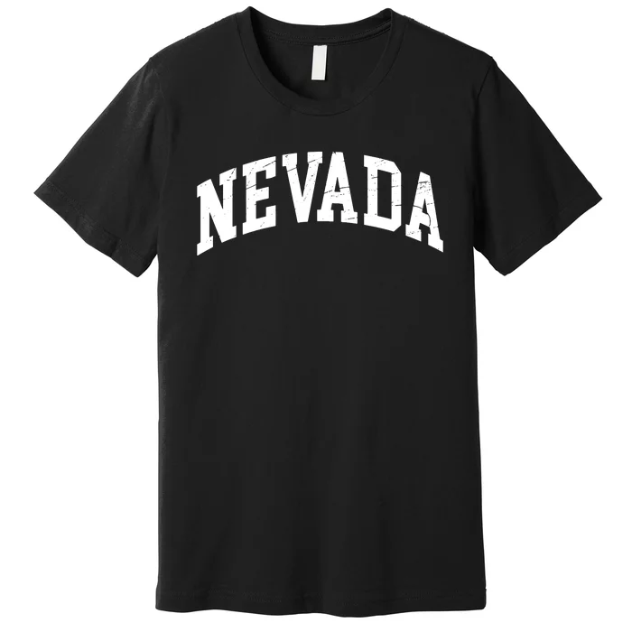 Nevada State Of Nevada Worn Design Print Classic Premium T-Shirt