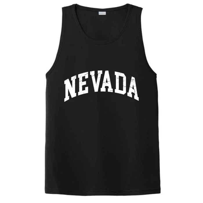 Nevada State Of Nevada Worn Design Print Classic Performance Tank