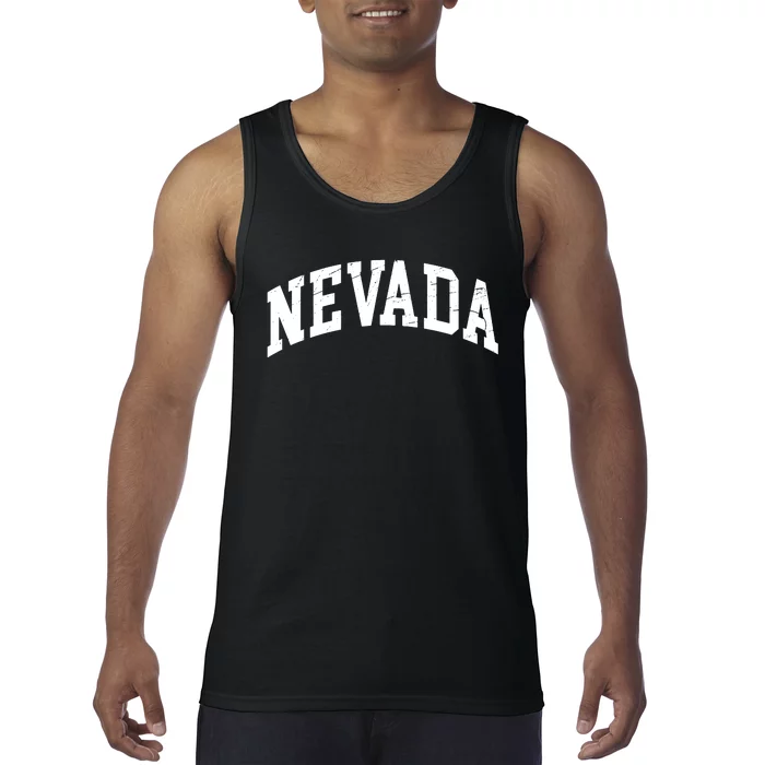 Nevada State Of Nevada Worn Design Print Classic Tank Top