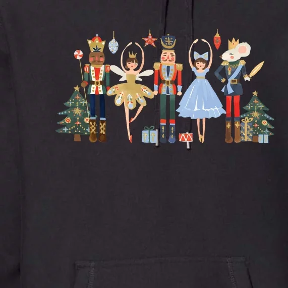 Nutcracker Sugar Plum Fairy Christmas Teacher Premium Hoodie