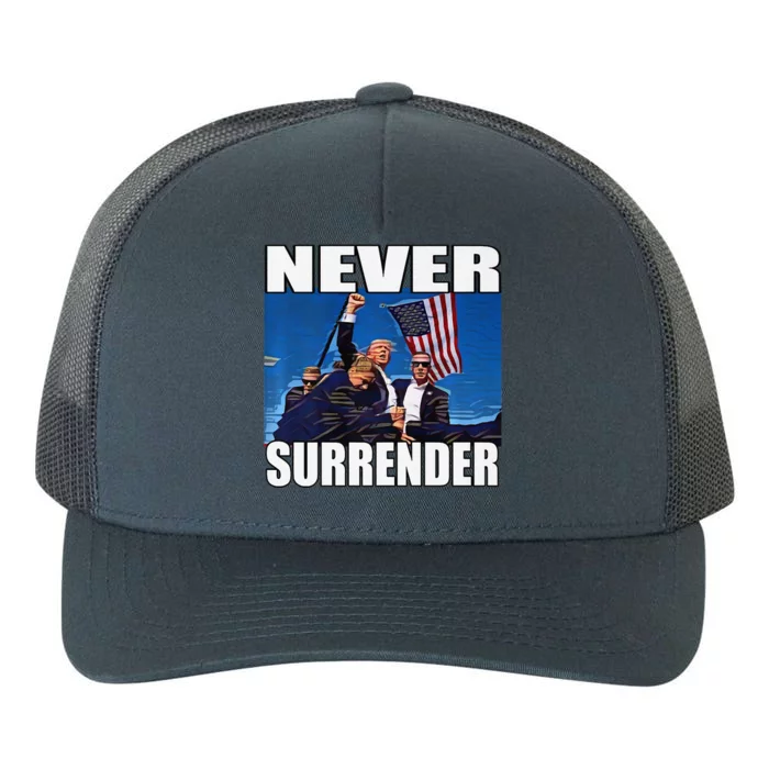 Never Surrender Premium Yupoong Adult 5-Panel Trucker Hat