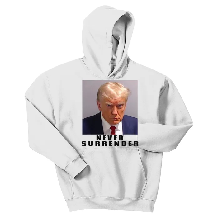 Never Surrender Pro Trump Kids Hoodie