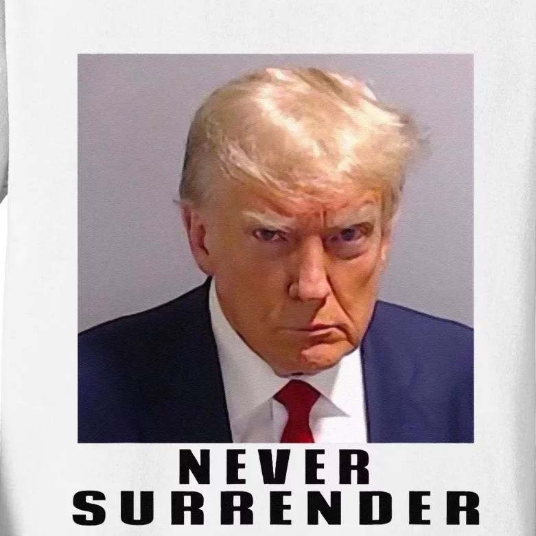 Never Surrender Pro Trump Kids Long Sleeve Shirt