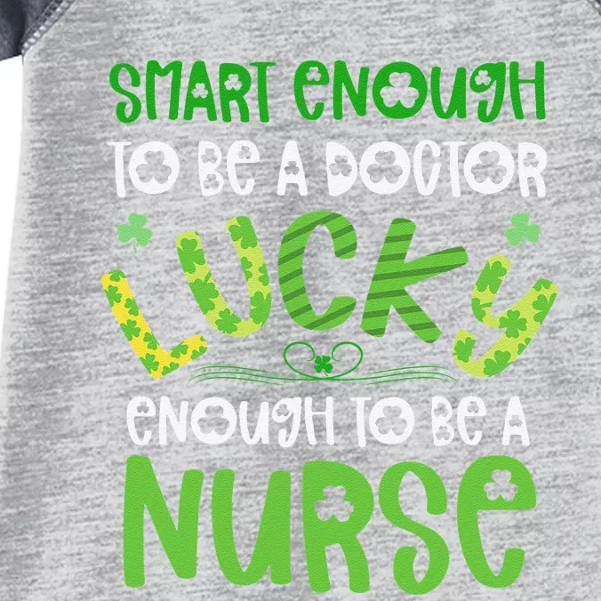 Nurse St Patricks Day For Nurses Lucky Funny Nursing Infant Baby Jersey Bodysuit