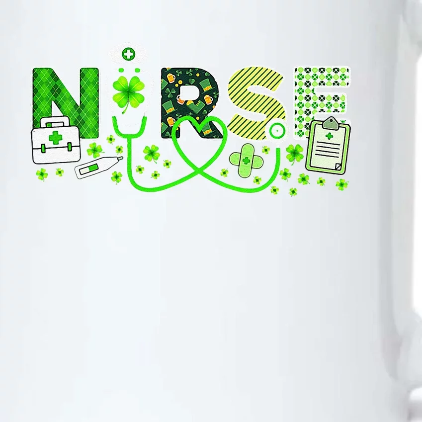 Nurse St Patrick's Day Lucky Nurse ER ICU NICU RN Nurses Black Color Changing Mug