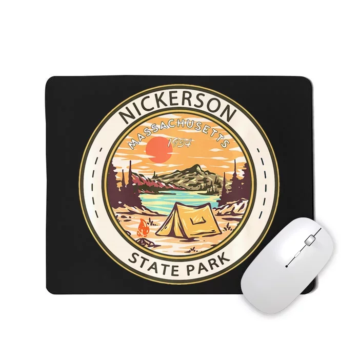 Nickerson State Park Massachusetts Badge Vintage Premium Mousepad