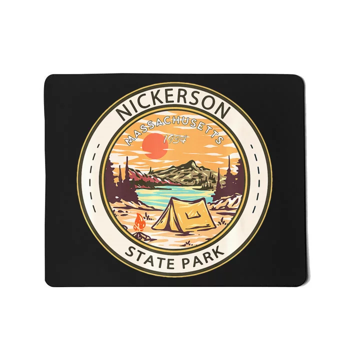 Nickerson State Park Massachusetts Badge Vintage Premium Mousepad