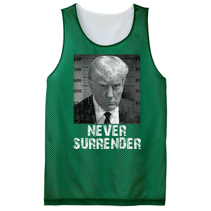 Never Surrender Pro Trump Mesh Reversible Basketball Jersey Tank