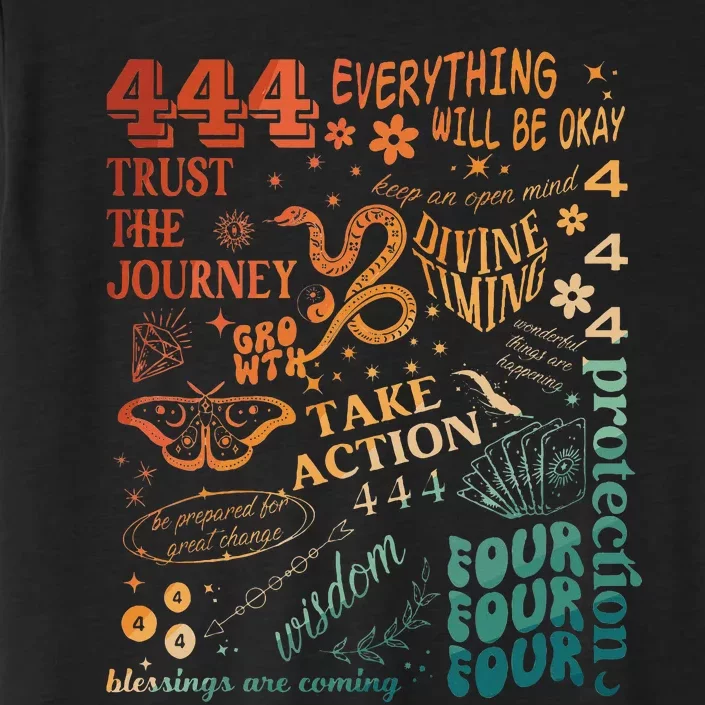 Numerology Spiritual Protection Aesthetic Angel Number 444 ChromaSoft Performance T-Shirt