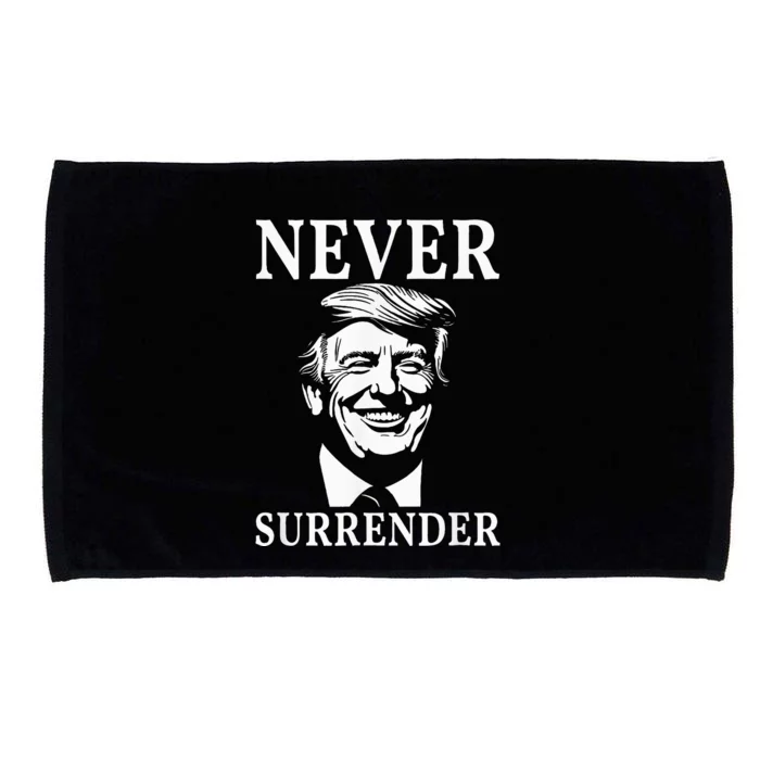 Never Surrender Pro Trump Microfiber Hand Towel